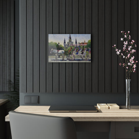 Carriage and St. Louis Cathedral - Acrylic Print