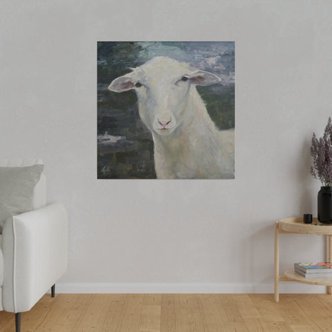 Ewe Staring At Me - Matte Canvas