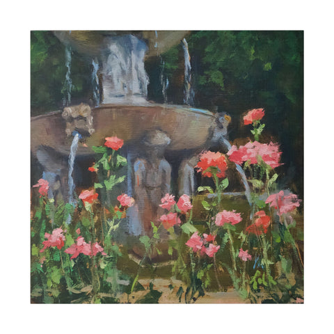 The Spanish Fountain - Matte Canvas