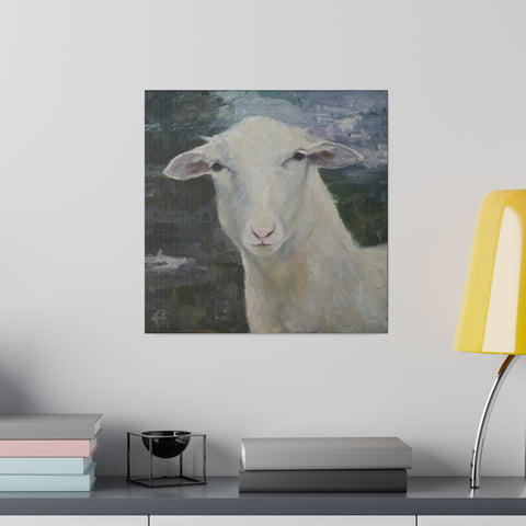 Ewe Staring At Me - Matte Canvas