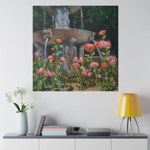 The Spanish Fountain - Matte Canvas