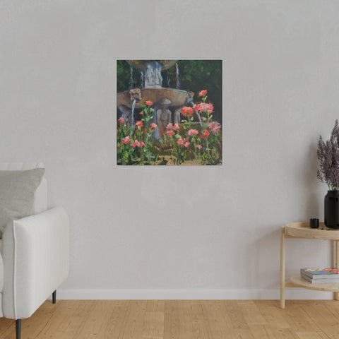 The Spanish Fountain - Matte Canvas