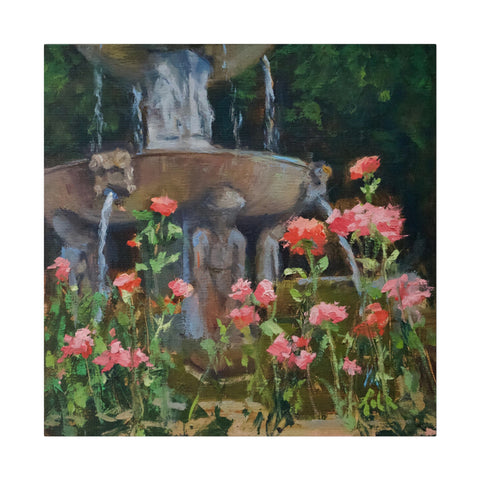 The Spanish Fountain - Matte Canvas