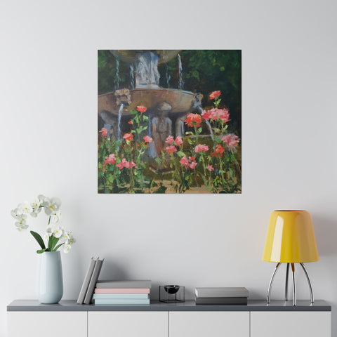 The Spanish Fountain - Matte Canvas