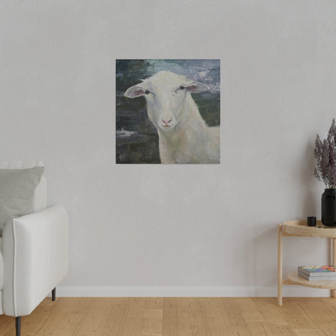 Ewe Staring At Me - Matte Canvas