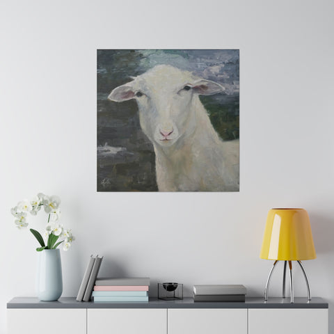 Ewe Staring At Me - Matte Canvas