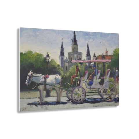 Carriage and St. Louis Cathedral - Acrylic Print