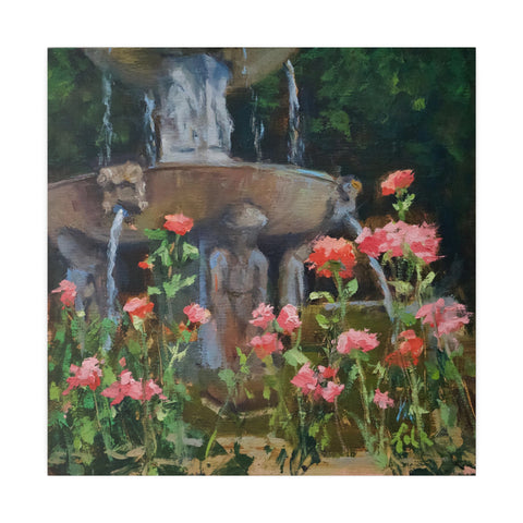 The Spanish Fountain - Matte Canvas