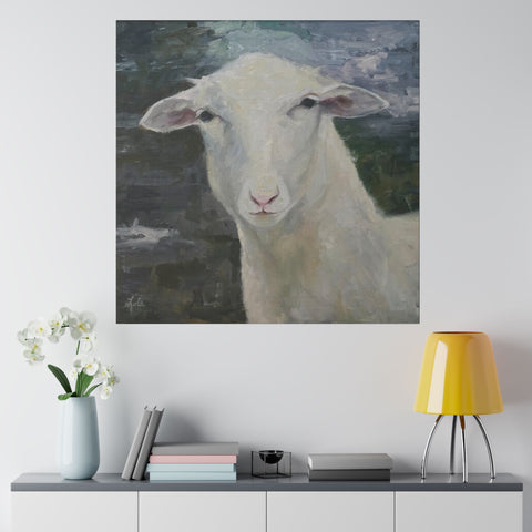 Ewe Staring At Me - Matte Canvas