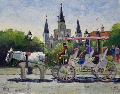 Carriage and St. Louis Cathedral